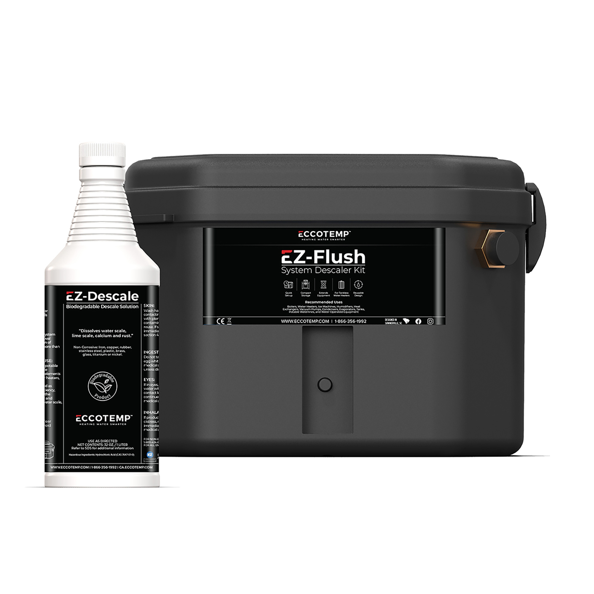 eccotemp Eccotemp, EZ Flush Descaler Kit- GEN 2 Capacity 3 Gal, Model# EZ-KIT-2